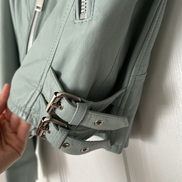 BNWT Walter Baker Leather Biker Jacket M - Picture 7 of 11